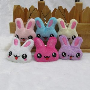 25pcs Stuffed plush rabbit Mobile Strap for cell phone wholesale promotion party favor MB011