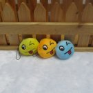 25pcs Stuffed plush smile icones Mobile Strap for cell phone wholesale promotion party favor MB018
