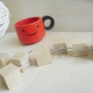 Lot of 50pcs natural square wood Push Pin Thumb Tacks office school home