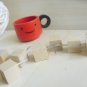 Lot of 50pcs natural square wood Push Pin Thumb Tacks office school home