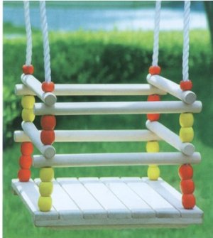 Wood Tree Swing Kit for Baby Square outdoor fun SW001