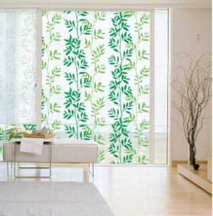 Mosaic Sticker Tile Transfer Bathroom Kitchen Window bamboo Leaf  100cm x 50cm