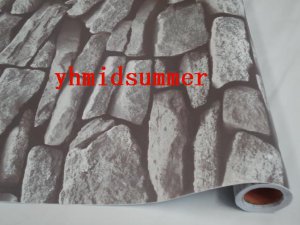 STONE BRICK Sticker Tile WALL STICKER rugged 45cm x 700cm MS022