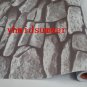 STONE BRICK Sticker Tile WALL STICKER rugged 45cm x 700cm MS022
