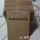 300pcs Ear Hook Earring Display Card native color 70 x 50mm