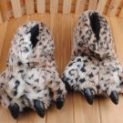 Adult Plush Monster Tiger lepord Foot Paw Animal Claw Slipper party SH003