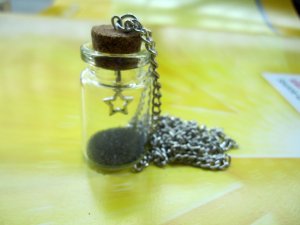 Get a star from the sky Glass vial necklace Pendant bottle necklace NW544