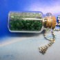 Xmas Christmas tree Glass vial necklace Pendant bottle necklace NW557