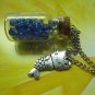 Ocean marine mermaid nautical Glass vial necklace Pendant bottle necklace NW542