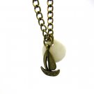 sailboat necklace full moon midnight romance under the moonlight shell NW318