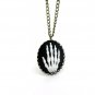 Hand skull halloween gothic necklace pendant halloween anatomical GOTHIC NW578