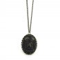 skull skeleton Steampunk necklace pendant halloween antique day of the dead NW232
