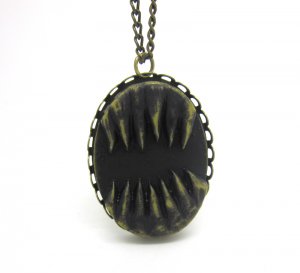 Vampire Tooth Teeth fang Steampunk necklace pendant halloween antique NW234