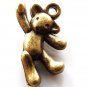 Lot of 200pcs mini brass bear dollhouse miniature toy/jewelry Charm 20x10mm CM027