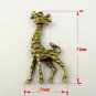 Lot of 100pcs mini giraffe doll house miniature toy/jewelry Charm 52x24mm CM1164