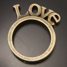 Lot of 60pcs mini LOVE RING doll house miniature toy/jewelry Charm 28X22mm CM955