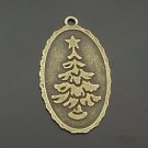 Lot of 100pcs mini XMAS CHRISTMAS TREE CHARM doll house miniature toy/jewelry Charm 41X26mm CM900