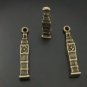 Lot of 200pcs mini Brass Clock Tower dollhouse miniature toy/jewelry Charm CM883