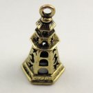 Lot of 50pcs mini Brass Tower dollhouse miniature toy/jewelry Charm CM882