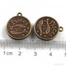 Lot of 300pcs mini Brass Pisces (fish) doll house miniature toy/jewelry Charm CM926