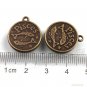 Lot of 300pcs mini Brass Pisces (fish) doll house miniature toy/jewelry Charm CM926