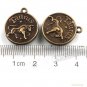 Lot of 200pcs mini Brass Taurus(Bull) doll house miniature toy/jewelry Charm CM929