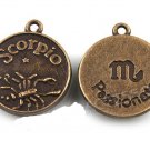 Lot of 200pcs mini Brass Scorpio doll house miniature toy/jewelry Charm CM919