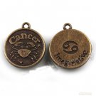 Lot of 200pcs mini Brass Cancer (crab) doll house miniature toy/jewelry Charm CM922