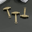 Lot of 300pcs mini Brass Hammer Tool dollhouse miniature toy/jewelry Charm CM856
