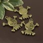 Lot of 200pcs mini skull halloween dollhouse miniature toy/jewelry Charm CM834