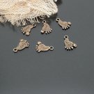 1000XDollhouse foot charm  /jewelry Pendant metal alloy charm 12X10mm CM986