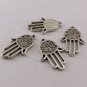 300XDollhouse hand palm  /jewelry Pendant metal alloy charm 24X15mm CM985