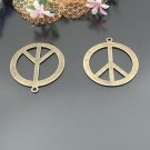 Lot of 100pcs Flower Peace dollhouse miniature toy/jewelry bracelet  metal alloy Charm CM771