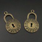 Lot of 300pcs mini Padlock I love you forever /jewelry Charm CM994