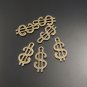 800pcs mini Brass Dollar sign dollhouse miniature toy/jewelry bracelet metal alloy Charm CM968
