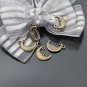 Lot of 500pcs mini Brass Moon dollhouse miniature toy/jewelry Charm CM723