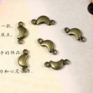 1000pcs mini Brass Moon link dollhouse miniature toy/jewelry Charm CM733
