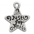 1000pcs mini Brass star charm just for you dollhouse miniature toy/jewelry Charm CM730