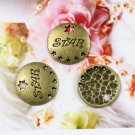 200pcs mini Brass star dollhouse miniature toy/jewelry Charm CM1133b
