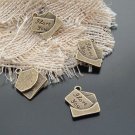 300pcs mini mail letter I love you charm Brass dollhouse miniature toy/jewelry Charm CM714