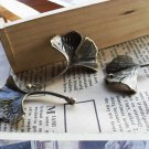 Lot of 100pcs lotus Leaf dollhouse miniature toy/jewelry bracelet  metal alloy Charm CM689