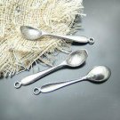 Lot of 300pcs mini brass Spoon dollhouse miniature toy/jewelry Charm CM660