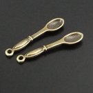 Lot of 1000pcs mini brass Spoon dollhouse miniature toy/jewelry Charm A2