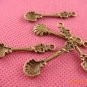 Lot of 200pcs spoon charm dollhouse miniature toy/jewelry bracelet  metal alloy Charm CM1076