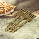 Lot of 100pcs fork charm dollhouse miniature toy/jewelry bracelet  metal alloy Charm CM1081