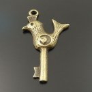 Lot of 300pcs mini brass bird Key dollhouse miniature toy/jewelry Charm CM1185