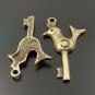 Lot of 300pcs mini brass bird Key dollhouse miniature toy/jewelry Charm CM1185