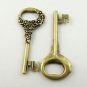 Lot of 100pcs mini brass Key dollhouse miniature toy/jewelry Charm CM1188