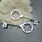 Lot of 60pcs mini silver Key dollhouse miniature toy/jewelry Charm CM1011