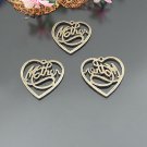 Lot of 300pcs mini brass love mother heart dollhouse miniature toy/jewelry Charm CM636